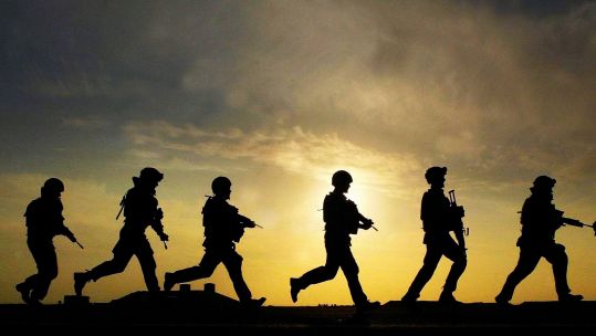 ANON soldiers on patrol 
