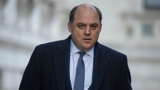 Ben Wallace on Downing Street (Picture: Malcolm Park/Alamy Live News).