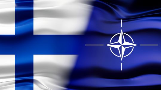 Finland and NATO flag