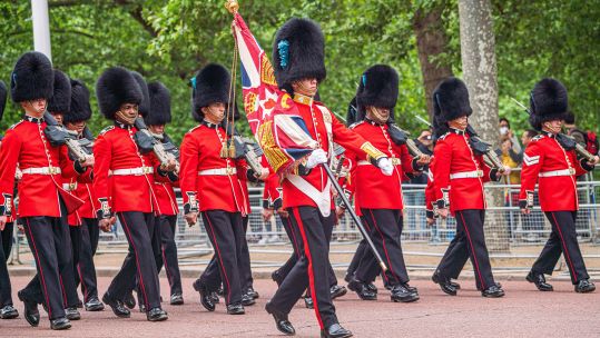 Image ID 2J863XN Members of the household division march down The Mall 15052022 CREDIT Amer Ghazzal,Alamy Live News.jpg