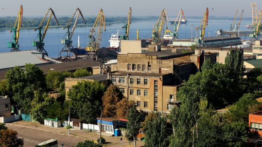 The Russian-controlled city of Kherson (Picture: REUTERS/Alamy Stock Photo).