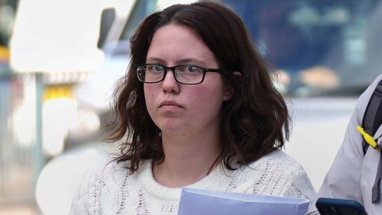 Image ID 2JTK5MT Mikayla Hayes leaving Westminster Magistrates' Court,after she was bailed causing death by careless driving 31082022 CREDIT PA, Alamy EXP 23112023.jpg