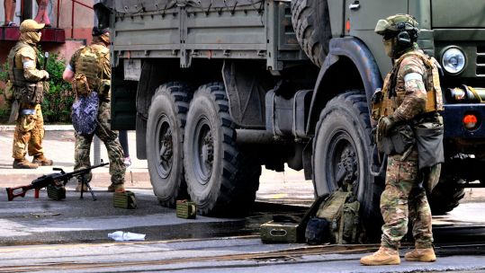 Image ID 2R96MCH Wagner Group deploy outside the Russian Southern Military District 24062023 CREDIT UPI Alamy EXP 27062023