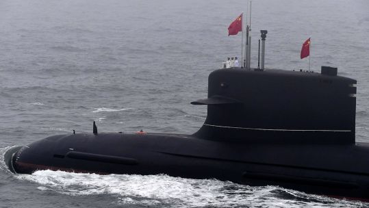 Image ID 2RPA2NG Conventional submarine of the Chinese People s Liberation Army Navy takes part in a naval parade 23042019 CREDIT Alamy EXP 23112024
