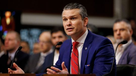 Image ID 2S61NB9 Pete Hegseth, President-Elect Donald Trump's pick to lead the Department of Defense
