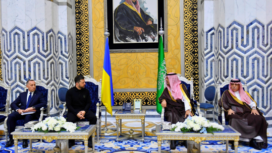 Image ID 3A1XWRY Ukrainian President Volodymyr Zelensky in Saudi Arabia 100325 CREDIT ALAMY