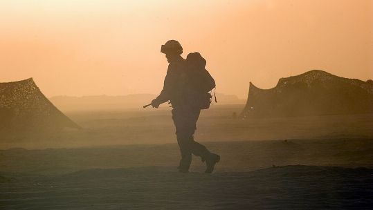 The British Army, Desert Rats in the desert of Southern Iraq in the War of 2003
