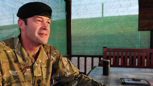Brigadier Patrick Sanders, commander of Task Force Helmand in Lashkar Gah Afghanistan (Picture: Alamy)