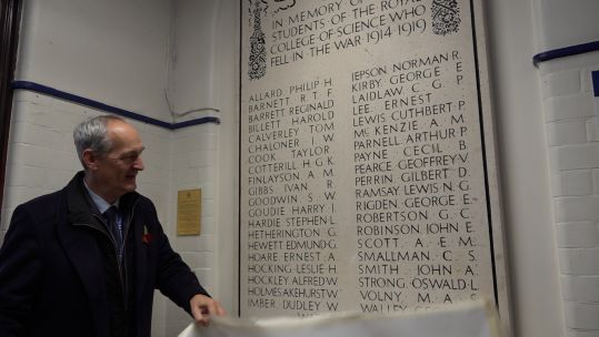 Imperial College Remembrance plaque 111124 CREDIT BFBS.jpg