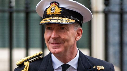Incoming British Chief of Defence Staff, Admiral Sir TONY RADAKIN is seen outside 10 Downing