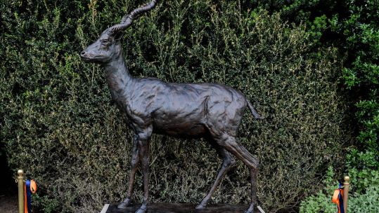 The Indian black buck antelope statue was unveiled on the grounds of Warwick Castle by the Duke of Kent (Picture: Royal Regiment of Fusiliers)