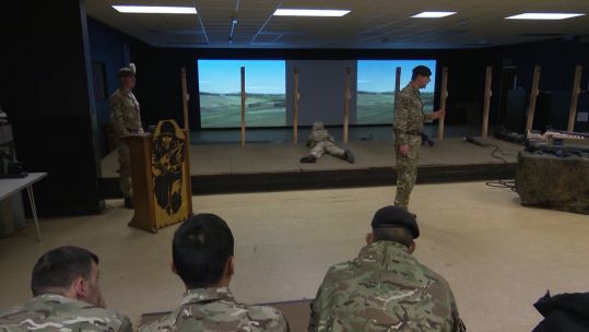 Infantry Training Course Catterick simulation presentation.