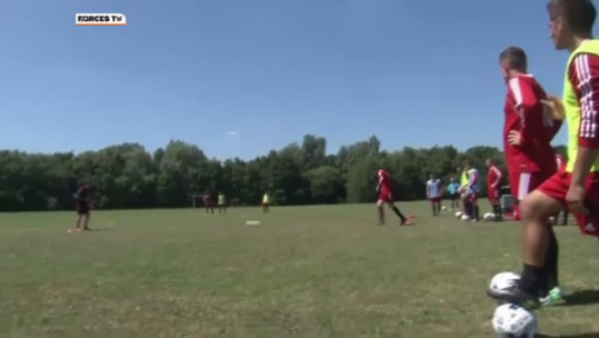 Infantry soccer squad in pre-season training