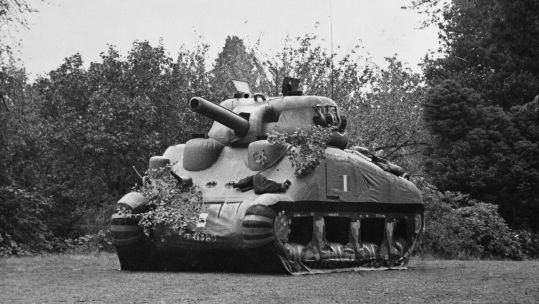 nflatable Sherman tank used as a decoy in many theatres of war during World War II 140820 CREDIT IMPERIAL WAR MUSEUM