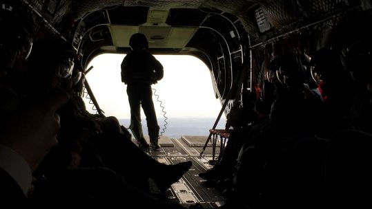 Inside a Chinook