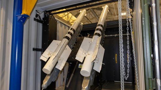 Gravehawk complements Ukraine's existing air defences, which includes anti-aircraft guns and the Norwegian Nasams missile system
