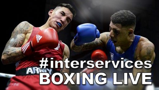 British military Inter-Services Boxing finals 2018