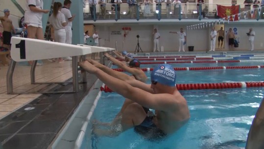 Top Military Swimmers In Action At Inter-Services Championships