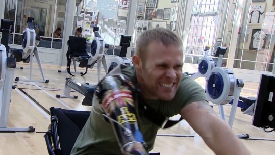 Invictus Games 2017 Team UK Indoor Rowing Training Mark Ormrod 