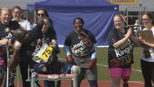 Invictus Games 2018 shot put hopeful