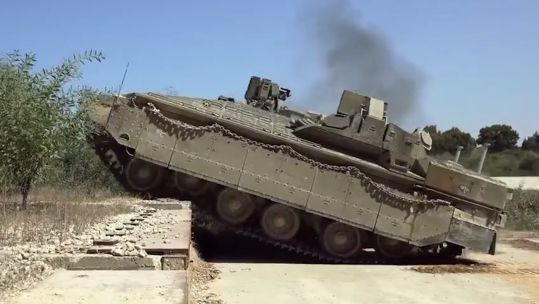 Israel's heavily armoured personnel carrier the Namer 20112023 CREDIT Rafael