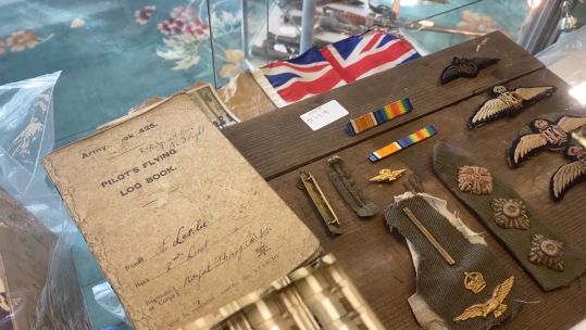 Items up for auction from WWI pilot 230320 CREDIT BFBS.jpg 
