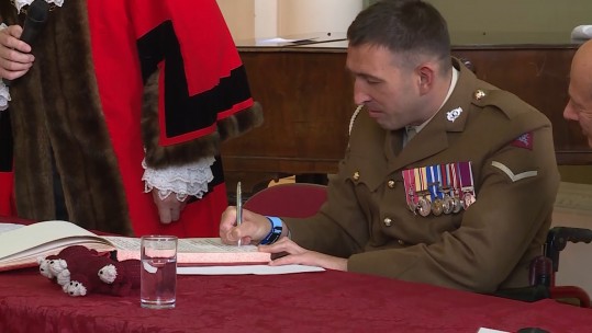 Ben Parkinson Freedom of Doncaster