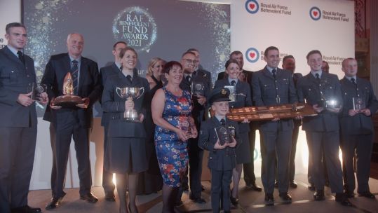 Jacob the Pilot winning award at RAF Benevolent Fund’s annual awards 21102021 Credit RAFBF.jpg