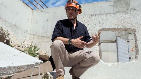 Ex-Army officer James Le Mesurier had helped to train the White Helmets' volunteers (Picture: Syria Civil Defence - The White Helmets / Facebook).