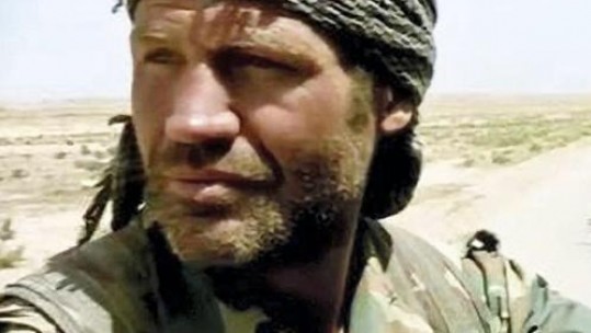 Ex-soldier James Matthews with YPG