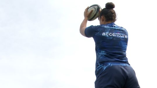 Jess Bryan of the Royal Navy prepares to throw at a training session ahead of IS opener v RAF