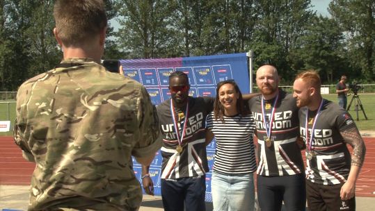 Jessica Ennis Hill Invictus Trials 2019 Medals Credit BFBS 23072019.jpg