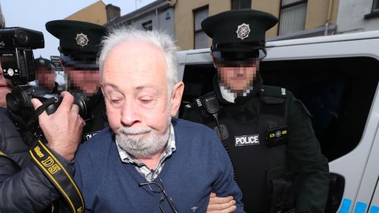 John Downey arrives at Omagh Magistrates' Court 121019 CREDIT PA