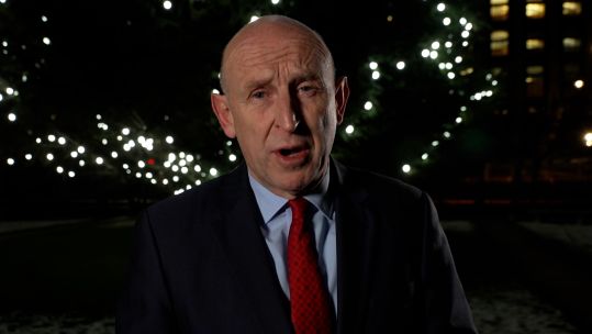 John Healey, Shadow Defence Secretary, delivering Christmas message