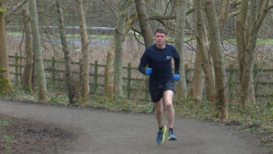 John Owens' running has also helped raised vital funds for two charities that are very close to him.