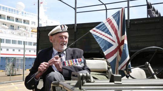 John Roberts Legion Voyage Day 1 of the D-Day 75 Voyage of Remembrance CREDIT ROYAL BRITISH LEGION