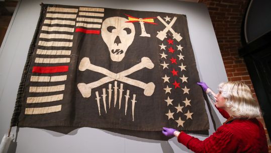Jolly Roger once flown by HMS Safari