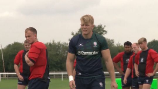 Josh McNally training
