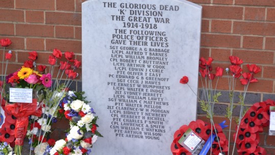 ww1 Memorial stone Credit Met Police