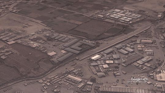 Kabul airport and surrounding area