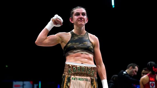 Karriss Artingstall after beating Lila Furtado in Liverpool Credit PA Images Alamy Stock Photo Date 20012024.jpg