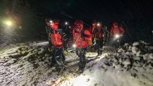 Keswick Mountain Rescue Team joined by RAF for New Year mountain rescue 01012023 CREDIT Keswick Mountain Rescue Team