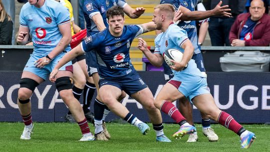 Kieran Prescott with ball RAF men v Navy Inter Service rugby 2026 Credit Gary King RAFRU.jpg 