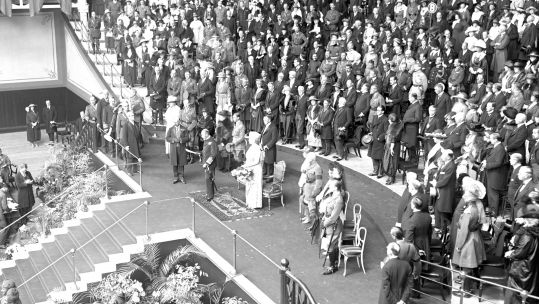 King George V at the opening ceremony of the Imperial War Museum at Crystal Palace