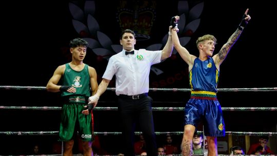 Kingsman William Whitby wins at Army Boxing final 2024 for 1 LANCS Credit Alligin Photography DATE 25042024.jpg