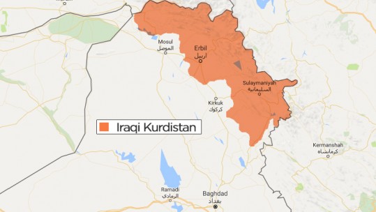 Kurdish Map Iraq