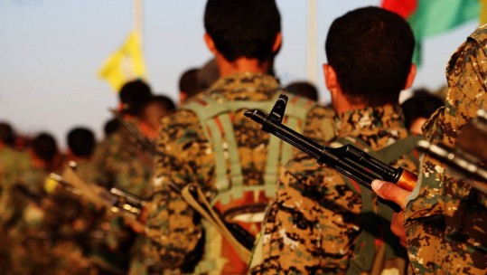 Kurdish YPG fighters