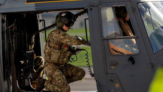 Lance Corporal Healy is the only female Rear Crew member in the British Army's Air Corps (Picture: 1 Regiment Army Air Corps)