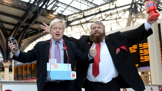 Boris Joins Brian Blessed Promoting London Poppy Appeal