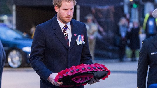 Prince Harry Lays Wreath To Mark Anzac Day